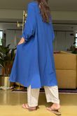 Made in Italy Paulo Pillow Cotton Sailor Dress Lapis Blue /9 =